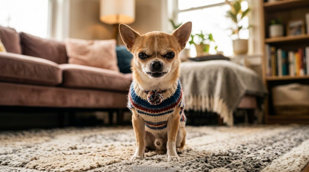 The long haired Chihuahua