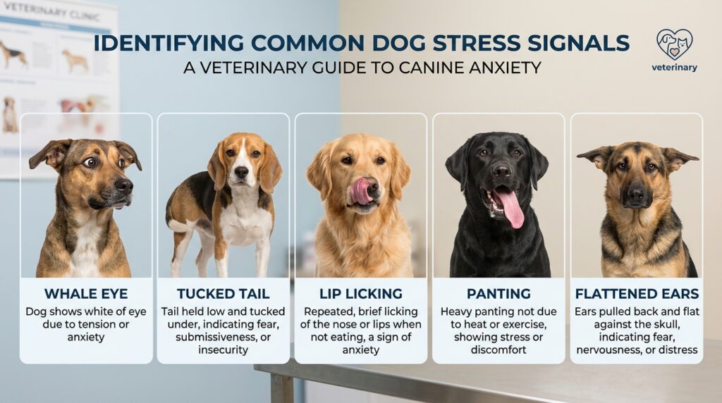 Signs of stress in dogs: what to actually watch for