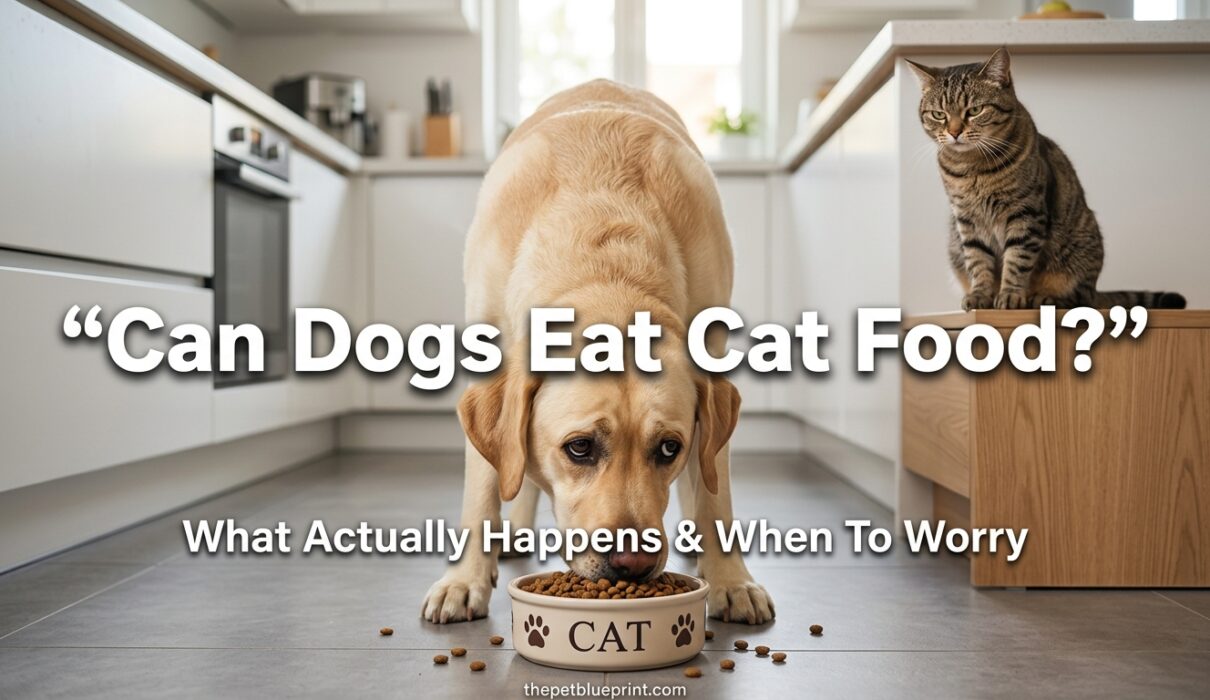 Can dogs eat cat food? (What actually happens and when to worry)