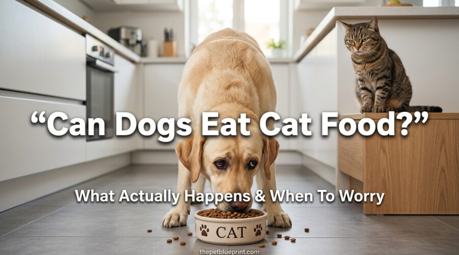Can dogs eat cat food? (What actually happens and when to worry)